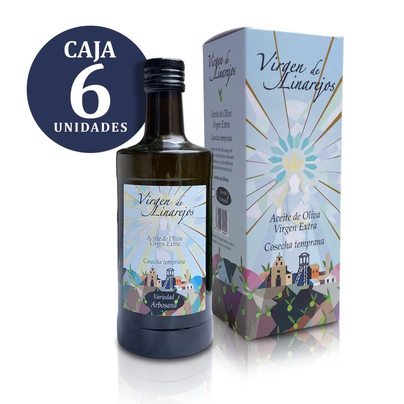 AOVE Cosecha temprana - Variedad Arbosana <b>Caja 6 Unidades</b><em>9€/unidad</em>